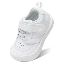 Sapatos de bebê FEETCITY Barefoot Walking Sneaker, todos brancos Sapatos de bebê FEETCITY Barefoot Walking Sneaker, todos brancos
