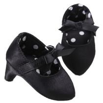 Sapatos de bebê Kutterild Newborn Princess High Heels pretos 6-9M Sapatos de bebê Kutterild Newborn Princess High Heels pretos 6-9M