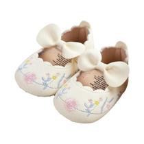 Sapatos De Bebê Menina Antiderrapantes Mary Jane Com Sola Macia Em Couro PU Para Recém-Nascidos,