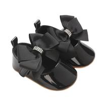 Sapatos De Bebê Princesa Primavera Outono Com Laço De Borboleta Em PU E Sola Macia Para Bebês De 0 a