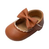 Sapatos de Bebê Recém-Nascido - Antiderrapantes com Design Retro e Arco Princesa Sapatos de Bebê Recém-Nascido - Antiderrapantes com Design Retro e Arco Princesa