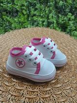 Sapatos de Bebê Recém-Nascidos Tênis Sola Macia Multicolorida Passeio Casuais Meninas Sapatos de Bebê Recém-Nascidos Tênis Sola Macia Multicolorida Passeio Casuais Meninas