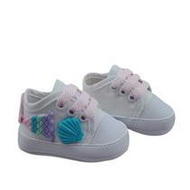 Sapatos de Bebê Recém-Nascidos Tênis Sola Macia Multicolorida Passeio Casuais Meninas Sapatos de Bebê Recém-Nascidos Tênis Sola Macia Multicolorida Passeio Casuais Meninas