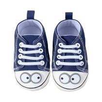 Sapatos De Bebê Unissex Para a Primavera E Outono, Estilo Lona, Sapatos Para Primeiros Passos Com