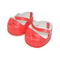 Sapatos de boneca de pelúcia niannyyhouse Bow Tie de couro com 8,2 cm de comprimento