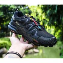 Sapatos de caminhada antiderrapantes masculinos pretos - generic