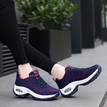 Sapatos de caminhada de microfibra azul genérica para mulheres
