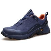 Sapatos de caminhada HUMTTO masculinos todo-terreno impermeáveis azul marinho