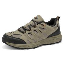 Sapatos de caminhada Kricely Lightweight à prova d'água para homens Khaki 10.5