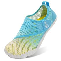 Sapatos de caminhada L-RUN Barefoot Summer para mulheres brancos EU39