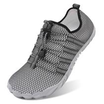 Sapatos de caminhada L-RUN impermeáveis para mulheres cinza (EU38/US7.5)