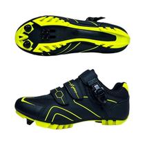 Sapatos de Ciclismo Masculinos MTB com Fivela de Catraca SPD