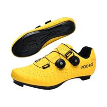 Sapatos De Ciclismo Profissionais Respiráveis Com Solado Duro SPD Para Homens E Mulheres
