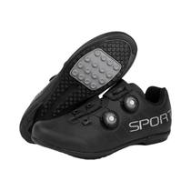 Sapatos De Ciclismo Unissex Em Couro Para Pedal SPD, MTB, Montanha, Corrida Ao Ar Livre, Tamanhos Sapatos De Ciclismo Unissex Em Couro Para Pedal SPD, MTB, Montanha, Corrida Ao Ar Livre, Tamanhos