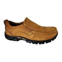 Sapatos de couro casual Knight-Camel 7042 para homens