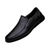 Sapatos De Couro Masculinos Artesanais Para Negócios E Lazer, Solado De Borracha, Calçados De Couro