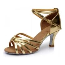 Sapatos de dança com salto de seda de cetim latino para mulheres Sapatos de dança com salto de seda de cetim latino para mulheres