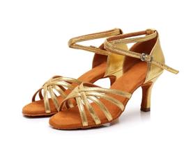 Sapatos de dança femininos Rosefinch Latin Ballroom Salsa Gold Sapatos de dança femininos Rosefinch Latin Ballroom Salsa Gold