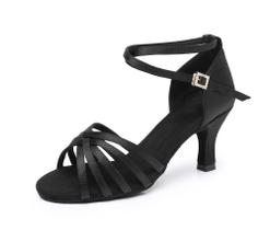 Sapatos de dança Rosefinch femininos de salsa latina para salão de festas pretos Sapatos de dança Rosefinch femininos de salsa latina para salão de festas pretos