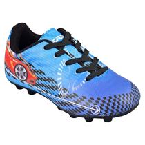 Sapatos de futebol Vizari Racer para bebês e crianças pequenas azul/vermelho Sapatos de futebol Vizari Racer para bebês e crianças pequenas azul/vermelho