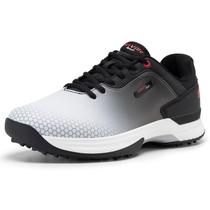 Sapatos de golfe FitVille Extra Wide pretos para homens tamanho 9,5 X Wide Sapatos de golfe FitVille Extra Wide pretos para homens tamanho 9,5 X Wide