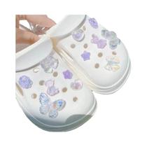 Sapatos De Jardim Para Mulheres Em Roxo Com Design De Urso, Flor Decorativa DIY Com Fivela, Estilo Sapatos De Jardim Para Mulheres Em Roxo Com Design De Urso, Flor Decorativa DIY Com Fivela, Estilo