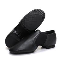 Sapatos de jazz XiaoLiuni para meninas em couro genuíno preto Sapatos de jazz XiaoLiuni para meninas em couro genuíno preto