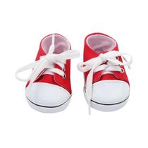 Sapatos de Lantejoulas para Bonecas de 43cm e 18 Polegadas (7cm) - Feitos à Mão