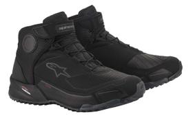 Sapatos de moto Alpinestars unissex pretos US 12 femininos Sapatos de moto Alpinestars unissex pretos US 12 femininos
