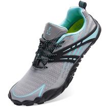 Sapatos de natação L-RUN Athletic Pool Shoes cinza para mulheres/homens