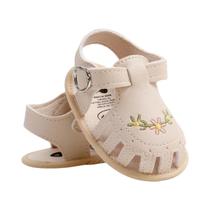 Sapatos De Primeiro Passo Para Bebês Meninas Com Solado Macio E Antiderrapante Com Decoração De Flor