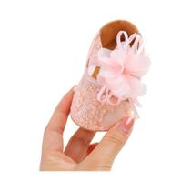 Sapatos De Princesa Com Saia De Borboleta Antiderrapante Para Bebê Menina Recém-Nascida, Primeiros