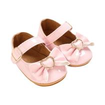 Sapatos De Princesa Para Bebês De 0 a 1 Ano, Estilo Coreano, Antiderrapantes, Com Solado De Borracha