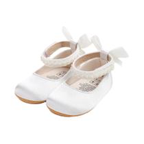 Sapatos De Princesa Para Meninas Com Laço De Pérola, Solado Antiderrapante, Sapatos Macios Para