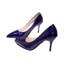 Sapatos De Salto Alto Em material sintético Para Mulheres Tamanho 44, Sexy, Com Ponta Fina E Salto