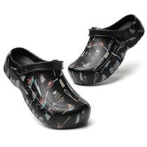 Sapatos de segurança antiderrapantes masculinos Chef Clogs MEIAGDT impermeáveis