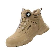 Sapatos De Segurança Masculinos Com Biqueira De Aço Anti-Impacto E Anti-Furo Com Botão Rotativo, Sapatos De Segurança Masculinos Com Biqueira De Aço Anti-Impacto E Anti-Furo Com Botão Rotativo,