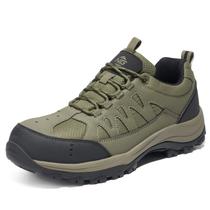 Sapatos de segurança NINGO Steel Toe para homens, antiderrapantes, verdes Sapatos de segurança NINGO Steel Toe para homens, antiderrapantes, verdes