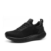 Sapatos de Trabalho Femininos Antiderrapantes Bruno Marc Preto Tamanho 10,5