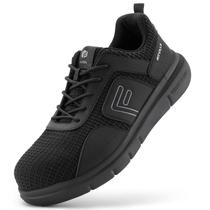 Sapatos de trabalho FitVille Wide Composite Toe Safety Tênis masculinos