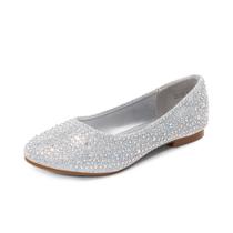 Sapatos de Vestir para Meninas DREAM PAIRS MUY Prata com Glitter Slip On