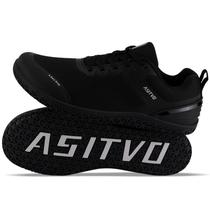 Sapatos descalços ASITVO Wide Toe Box Gym Cross Trainer pretos 43