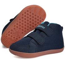 Sapatos descalços WaTelves Toddler Wide High Top Sneakers Navy Sapatos descalços WaTelves Toddler Wide High Top Sneakers Navy