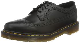 Sapatos Dr. Martens 3989 Unissex Brogue de Couro Preto Sapatos Dr. Martens 3989 Unissex Brogue de Couro Preto