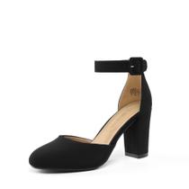 Sapatos DREAM PAIRS Angela Preto Nobuck Salto 8,5 cm