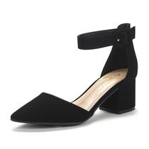 Sapatos DREAM PAIRS ANNEE Bico Fino Salto Bloco Baixo 8.5W Sapatos DREAM PAIRS ANNEE Bico Fino Salto Bloco Baixo 8.5W