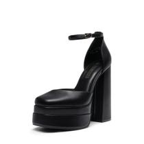 Sapatos DREAM PAIRS Aurelia Plataforma Preta Salto 14 cm Plataforma 4,5 cm