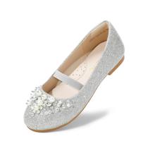 Sapatos DREAM PAIRS Aurora-03 Sapatilhas Prateadas com Glitter para Meninas Sapatos DREAM PAIRS Aurora-03 Sapatilhas Prateadas com Glitter para Meninas