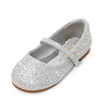 Sapatos DREAM PAIRS Mary Jane para Meninas Pequenas Tamanho 7 Prateado Sapatos DREAM PAIRS Mary Jane para Meninas Pequenas Tamanho 7 Prateado