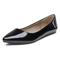 Sapatos DREAM PAIRS Sapatilhas Femininas Bico Fino Pretas Sapatos DREAM PAIRS Sapatilhas Femininas Bico Fino Pretas